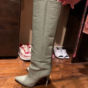 Paris Texas Croc embossed boots